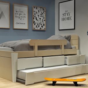 Κρεβάτι με συρτάρια και 2ο κρεβάτι σειράς Morn – από 1343,00€